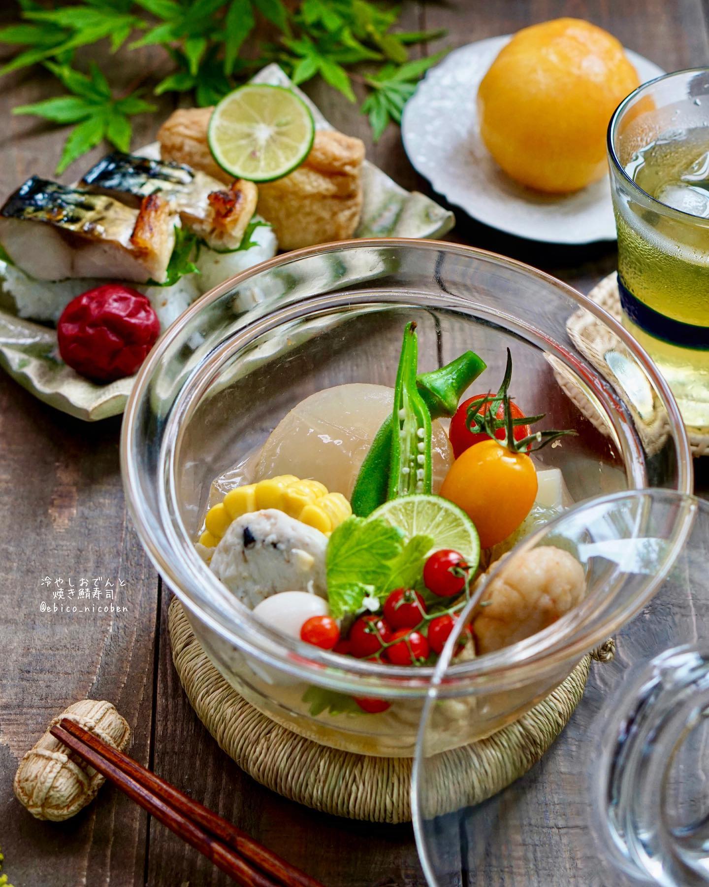 夜光貝　(ほたるガラスカフェ結様。)3点セット『ヤモリ/タツノオトシゴ/雫』 Tadanori Yokoo Phantom Glass 3個セット - 横尾忠則オンライン