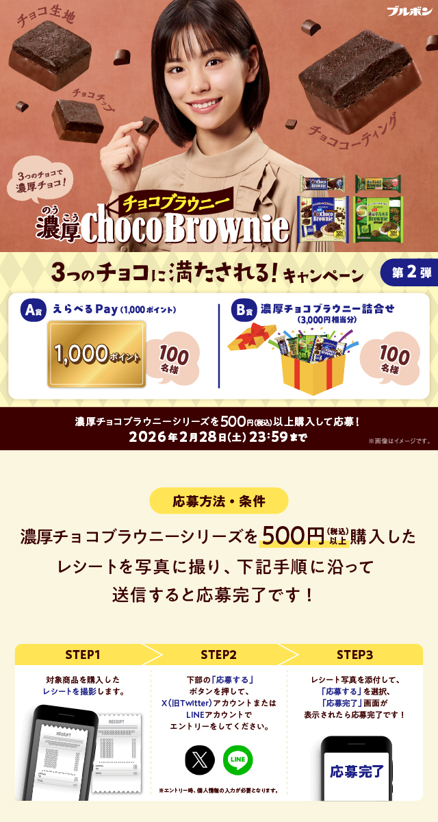 2026年】濃厚チョコブラウニー「3つのチョコで満たされる